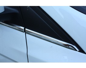 Хромированные молдинги окон Ford Focus 3 2011+ седан (8 молдингов) нижние